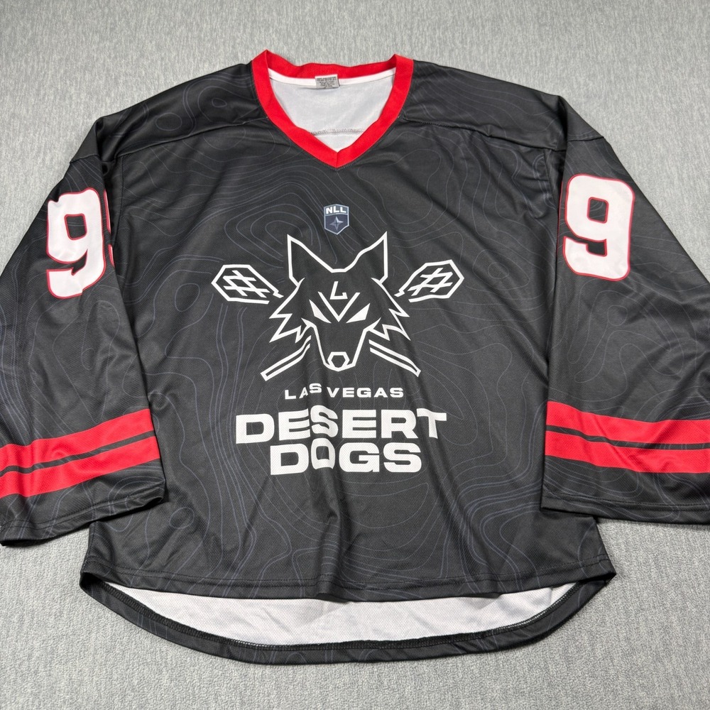 INK Jersey Mens XL Black Las Vegas Desert Dogs Gretzky 99 NLL Lacrosse